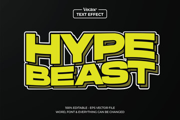 Wall Mural - hypebeast style editable text effect for clothing brand or t shirt