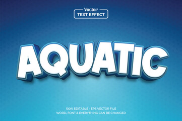 Poster - Aqua Editable Text Effect