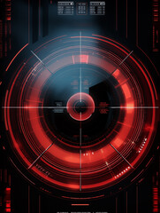 Wall Mural - Technological dashboard background,created with Generative AI tecnology.