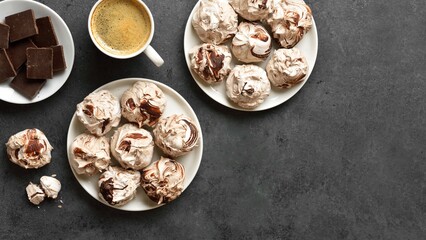 Wall Mural - Chocolate meringue cookies