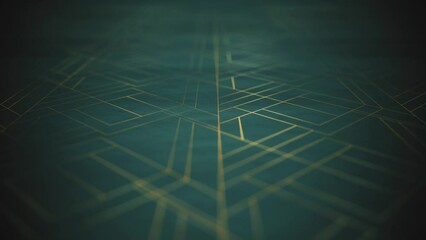 Wall Mural - design gold art deco 3d background animation/ 4k animation of an abstract art deco design with ornam