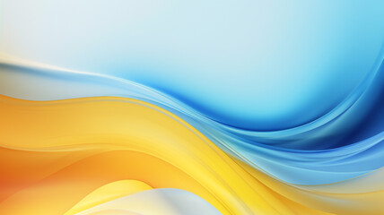 Abstract wavy shapes in colourful line curve motion graphic style