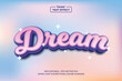 © Pickypicks - Dream Hologram 3D text effect vector