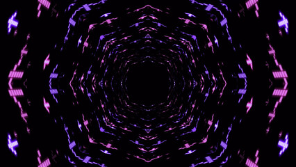 Wall Mural - VJ abstract light event particles concert dance game edm music stage party openers titles led neon tunnel background
