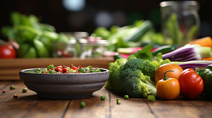 Canvas Print - fresh vegetables on the table