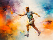 Olympic Games in Paris 2024. Badminton. Olympic discipline Generative AI