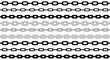 chain - set of chains shape silhouette pattern, seamless repeatable texture background