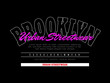 Vector brooklyn vector slogan typography for tshirt design