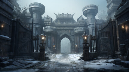  Checkpoint of Legends: Medieval Gate, Entrance to a Storied Kingdom