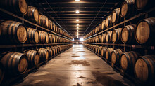 Barrels Of Time: Whiskey, Bourbon, Scotch, And Wine Aging In Harmony