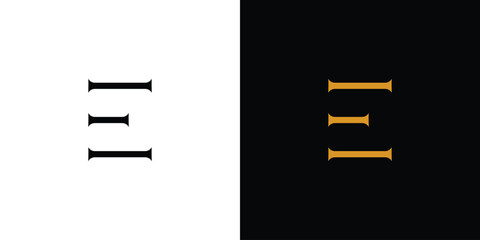 Modern and unique  letter E initials logo design