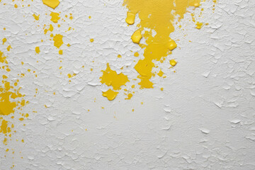 Canvas Print - White and yellow textured wall background painted.