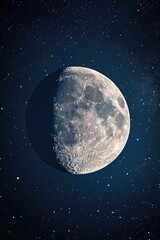 Wall Mural - a captivating image of a brightly shining moon in the night sky. perfect for adding a touch of natur