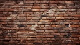 Fototapeta Desenie - the essence of a brick wall, each element standing out in sharp detail against a pristine background in this HD photo.
