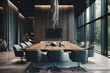 luxury modern conference room illustration