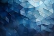 creative mosaic of blue shades of geometric details