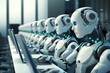 robots working in call centre 