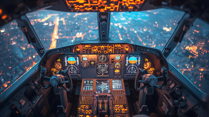 Sticker - cockpit of airplane