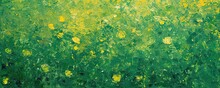 Abstract Green Flower Background. Beautiful Abstract Nature Header Web Banner Design