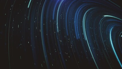 Wall Mural - Futuristic Big Data Streaming Background/ 4k animation of an abstract technology background of big data streaming including lines and particles with depth of field blur