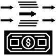 Transfer Amount icon vector image. Can be used for Online Money Services.