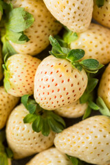 Poster - Organic Raw White Pineberry Strawberry