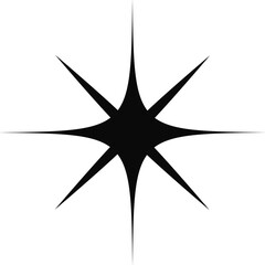 Wall Mural - star sparkle and twinkle, burst and flash sign