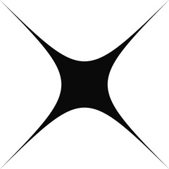 Wall Mural - star sparkle and twinkle, flash burst sign