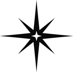 Wall Mural - bright blink of christmas star burst flash twinkle