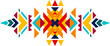 Mexican folk decor motif, aztec tribal pattern