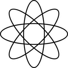 Wall Mural - Science symbol, abstract circles element
