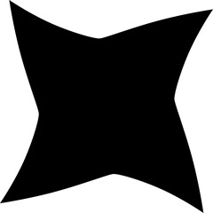 Wall Mural - Brutalist star shape decoration element