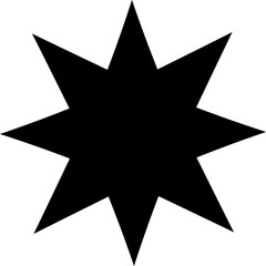 Wall Mural - Minimalist or brutalist starburst effect