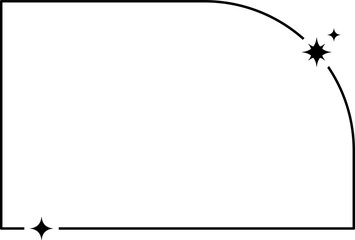 Wall Mural - Minimalist geometric shape abstract frame