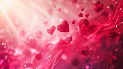 Wall Mural - St. Valentine`s Day Abstract Background