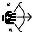 Tension icon vector image. Can be used for Archery.