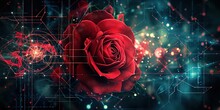 Plants, New Technologies, New Introductions, Red Rose, Background, Wallpaper.