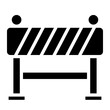 Barrier icon vector image. Can be used for Railway.