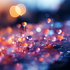Aufkleber - Pastel color tone gradient with abstract bokeh light background