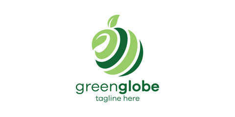 Wall Mural - logo design combination of global shapes with dresses, simple logo design.