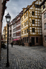 Walking Through The Streets Of The Old Town Of Nuremberg