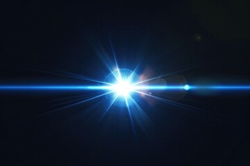 Wall Mural - Lens flare, Shining sun glare rays. Background Generative AI