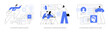 © Visual Generation - AI in Learning Management abstract concept vector illustrations.