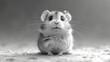  a black and white photo of a small rodent looking at the camera with a curious look on its face.