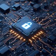 © Nicola - mainboard with cyber security icon - ai-generiert