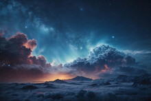 Night Sky And Clouds