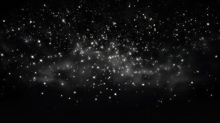 Wall Mural - galaxy black stars background illustration celestial space, astronomy sky, shining cosmic galaxy black stars background