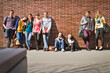 © Stefanie - Group of students on campus hanging out. Munich Germany