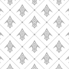 Sticker - Seamless pattern with fleur-de-lis on a white background