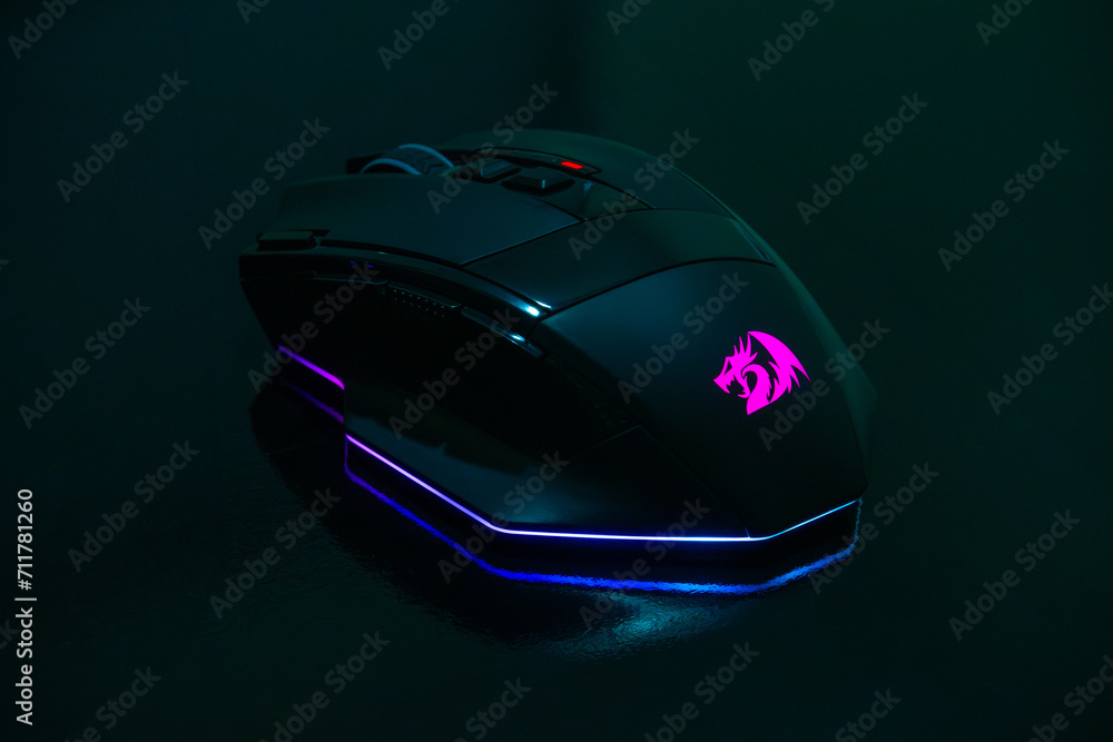 Red Dragon Sniper Pro mouse gamer isolated, 17 jan, 2024, Sao Paulo ...